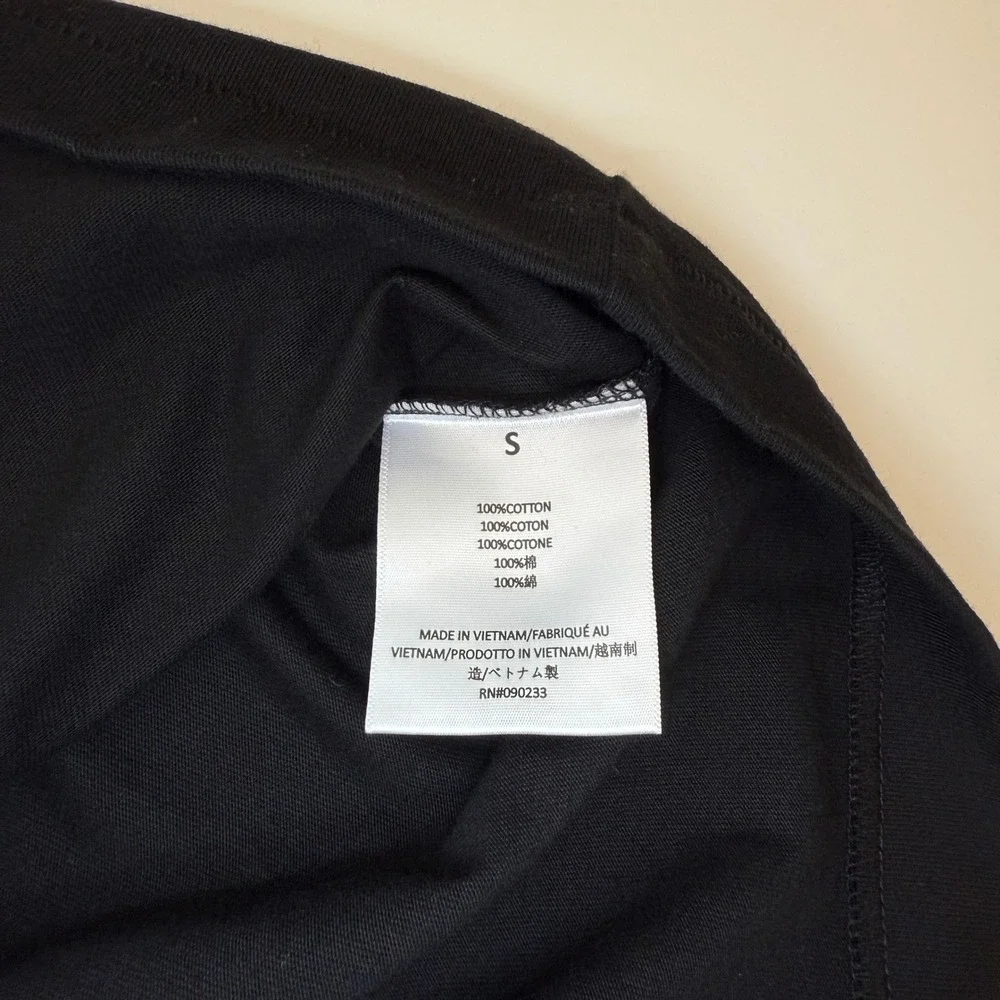 Fear of God Essentials Tonal Logo Black 100% Cotton T-Shirt Mens‎ Small